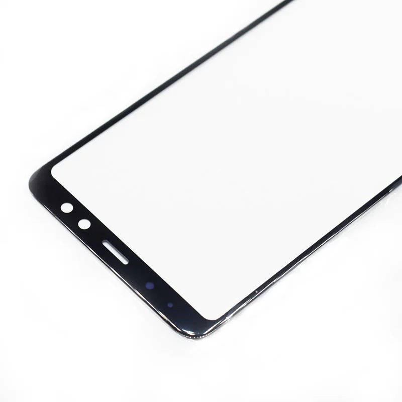 10pcs For Samsung A8 Plus Black Front Outer Glass Lens Touch Screen Panel Repair Replacement Part A530F A730F