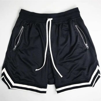 

2019 Running Shorts Men Bodybuilding Fast Dry Sports shorts Joggers Knee Length Sweatpants Male Gyms Fitness Workout men Shorts