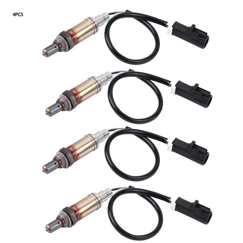 

New O2 Oxygen Sensor Front Rear Down/Upstream Fits Ford Mercury Mazda (Set of 4) Automobile Accessories Nox Sensor