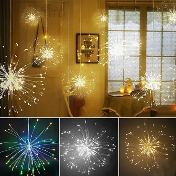 

Solar Energy Firework String Light Dandelion Lights Solar Light Wedding Festival Christmas Home Garden/Yard Xmas Decor Creative