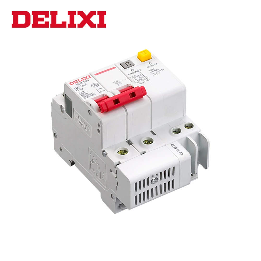 DELIXI RCBO DZ47sLE 1Pole + N C Тип 10А до 63A автоматический выключатель остаточного тока с