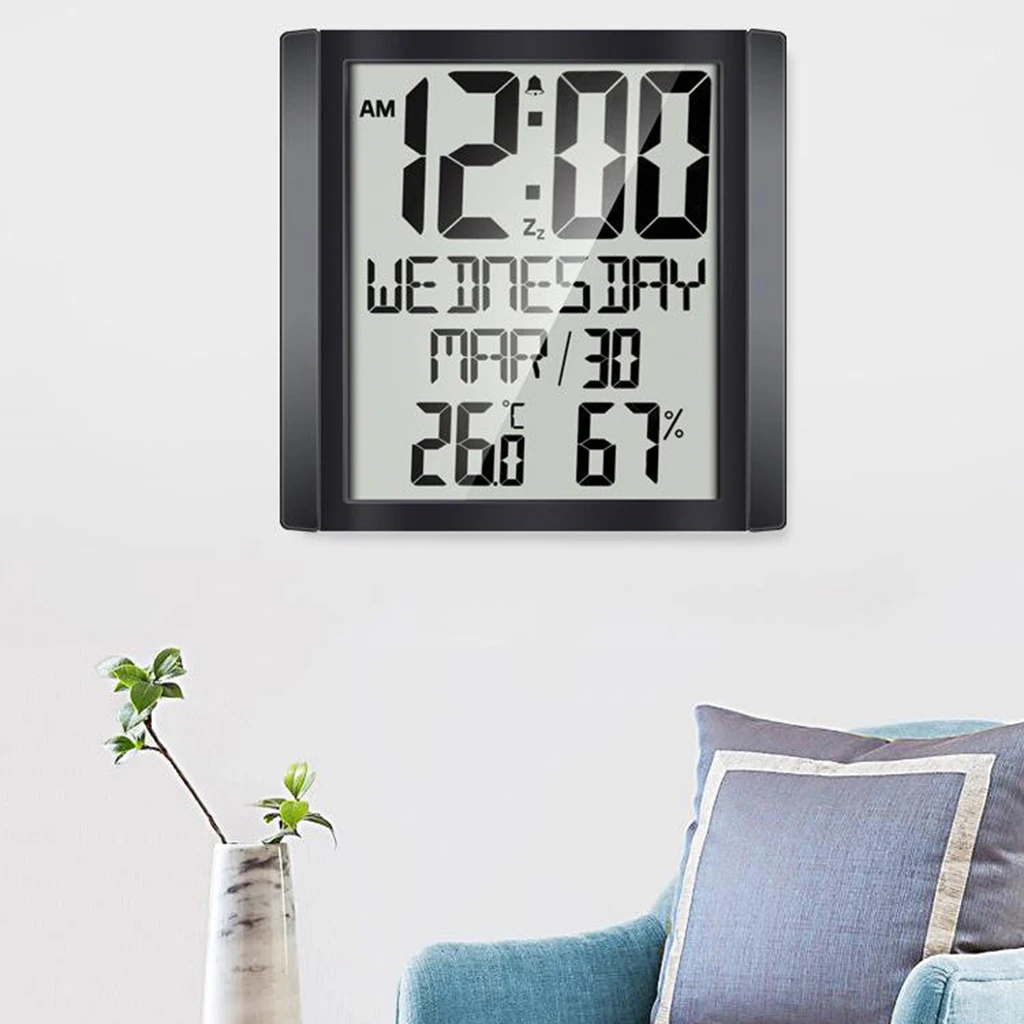 Digital Clock Family Temp Humidity Gauge Calendar Reminders Max/Min Records