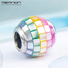 Новая Летняя коллекция разноцветные шармы из серебра 925 пробы, ювелирные изделия, очаровательные браслеты из бусин DIY для женщин BD172