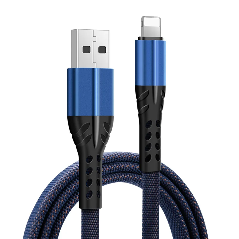 1 м 2 м USB кабель Быстрая зарядка алюминиевый сплав Плетеный плоский 3 а кабель для передачи данных для мобильного телефона для микро-зарядного устройства