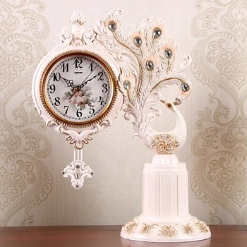 

Metal Creative Simple Table Clock Modern Design Living Room Luxury Nordic Table Clock Large ABS Reloj De Home Decoration QAB50TZ