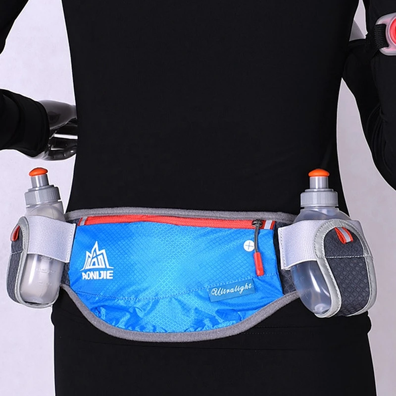 AONIJIE Hydration Waist Pack Lightweight Waist Bags Waterproof Phone Holder Belt Bag For Trail Running Jogging With 2Pcs Bottle 6