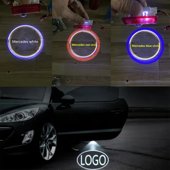 

2pcs Led car door light For Mercedes Benz E W210 W639 Sprinter VIANO VITO amg Logo Laser Projector Light emblem Accessories