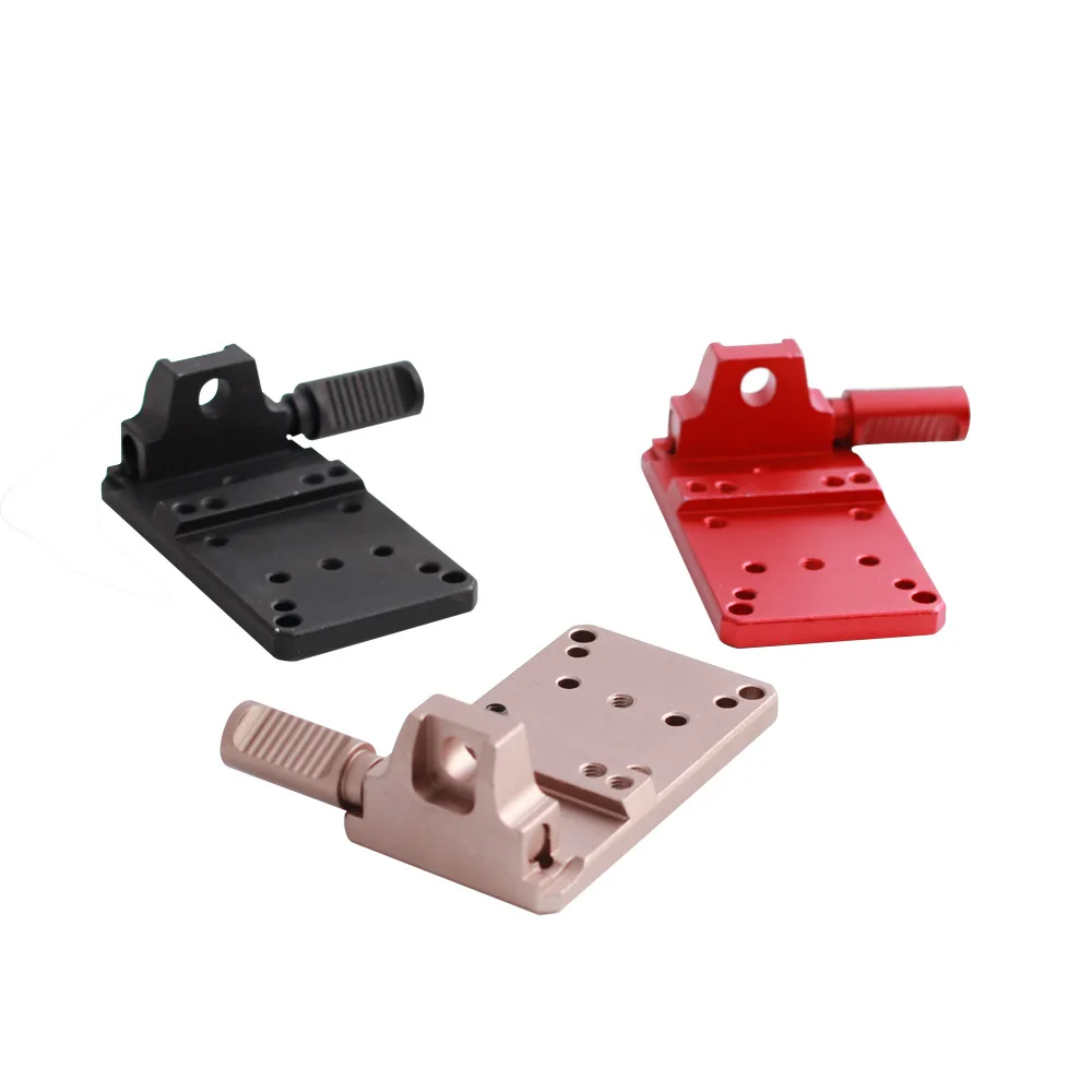 

Tactical Universal Reflex Red Dot Scope Rear Sight Mount Plate Base Mount Glock 17 19 22 23 Hunting Gun Pistol Accessories