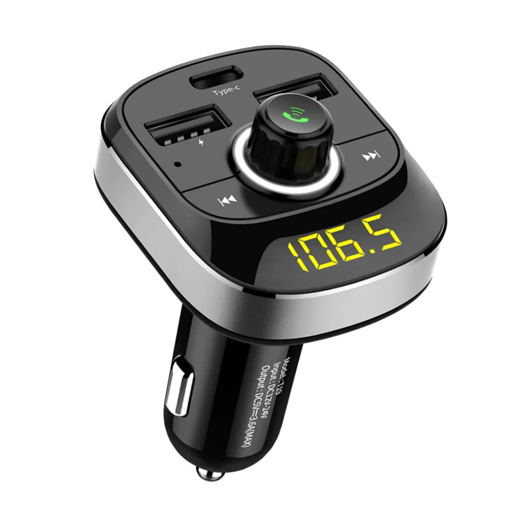 T19 беспроводной Bluetooth Автомобильный MP3-плеер fm-передатчик двойной USB зарядное устройство