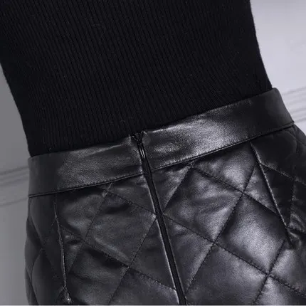 Кожаная юбка из овчины K115