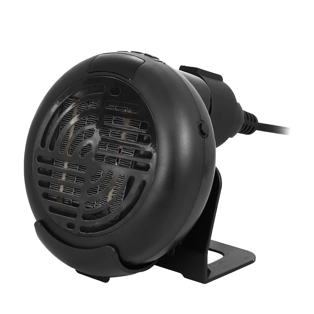 Black With holder Электрический мини-обогреватель с таймером и вентилятором, регулируемая Встроенная настенная Удобная нагревательная плита, радиатор, 220 В, 900 Вт, теплая машина для зимы - Цвет: Black With holder