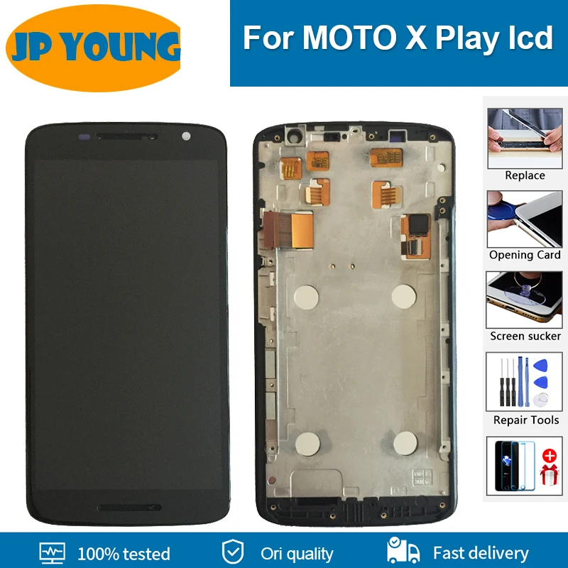 5.5&quot lcd For Motorola Moto X Play XT1561 XT1562 XT1563 LCD Display Touch Screen Digitizer XPlay with frame Assembly | Мобильные