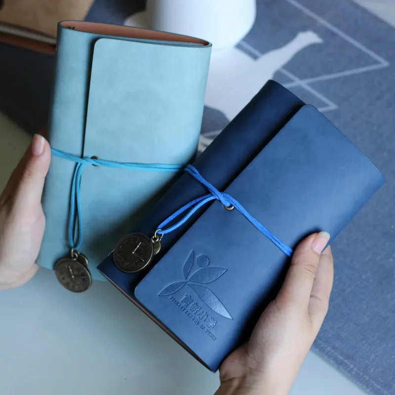 A6 карманный блокнот для путешествий, трехслойный бандаж, деловой блокнот с логотипом