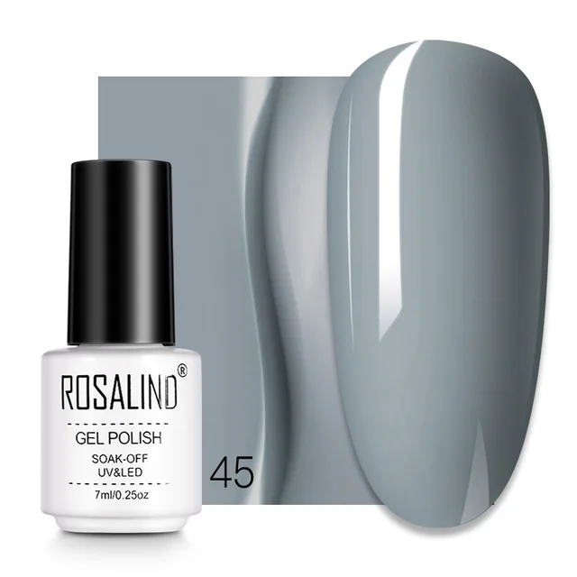 ROSALIND 7ML Nail Gel Polish Hybrid Varnishes All For Manicure Nails Art Base Top Coat UV Lamp Vernis Semi Permanent Varnishes RC45