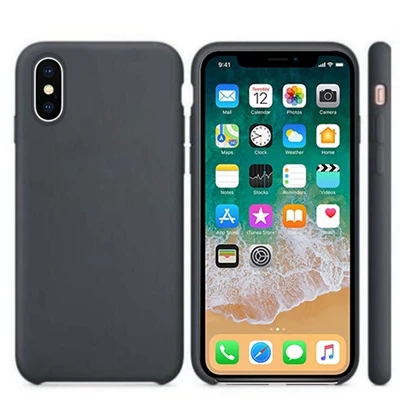 Официальный силиконовый чехол с логотипом для iPhone 7 8 Plus, чехол для Apple, чехол для iPhone 11 Pro X XS Max XR 6 6S 5 5S SE, чехол - Цвет: Charcoal