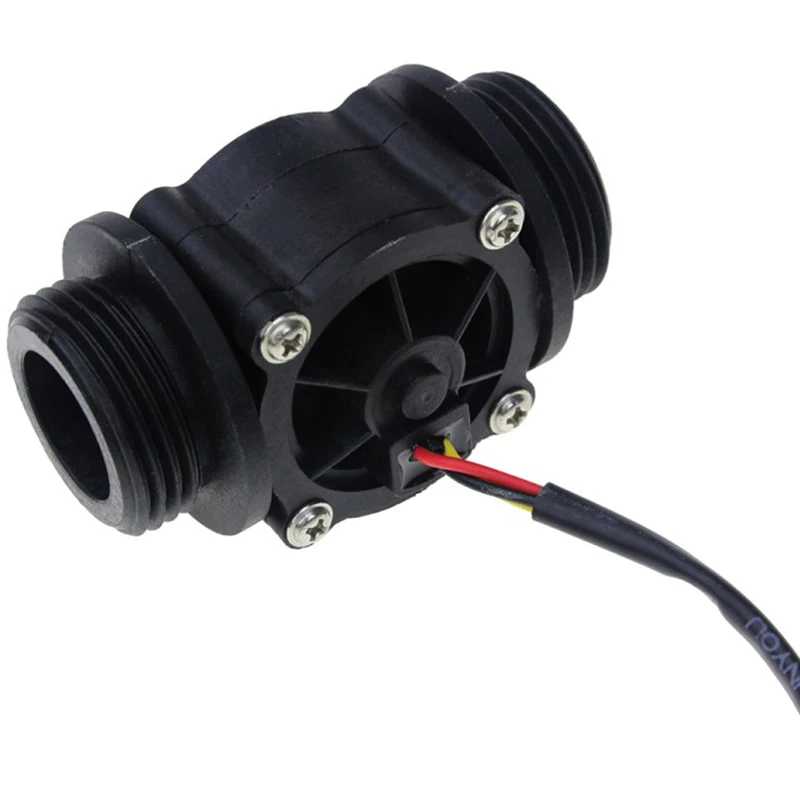 2PCS Water Flow Sensor Fuel Flow Meter Water Meter Sensor Flowmeter Water Sensor Counter Indicator FS400A G1 DN25 1-60L/Min