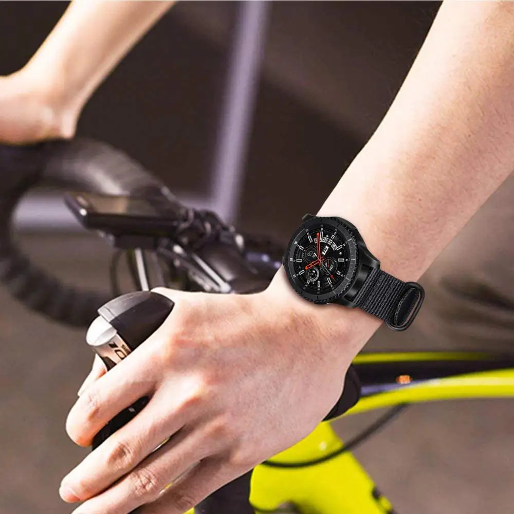 22 мм ремешок Nato для Samsung Galaxy watch 46 Gear S3 Frontier active 2 наручный браслет часов huawei Gt