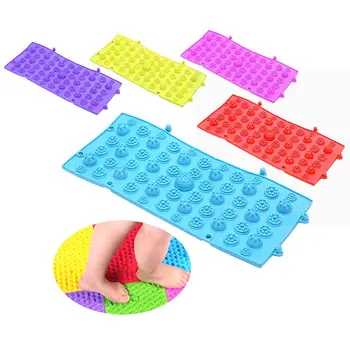 

Reflexology Foot Massage Pad Toe Pressure Plate Mat Blood Circulation Shiatsu Mat random Green, Yellow, Pink, Blue, Red, Purple
