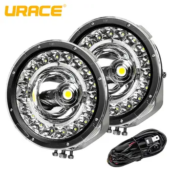

URACE 9" 260W Offroad LED Bar Flood Spot Work Light 12V 24V Light Bar For 4WD 4x4 Car SUV ATV Tractor Daytime Running Lights