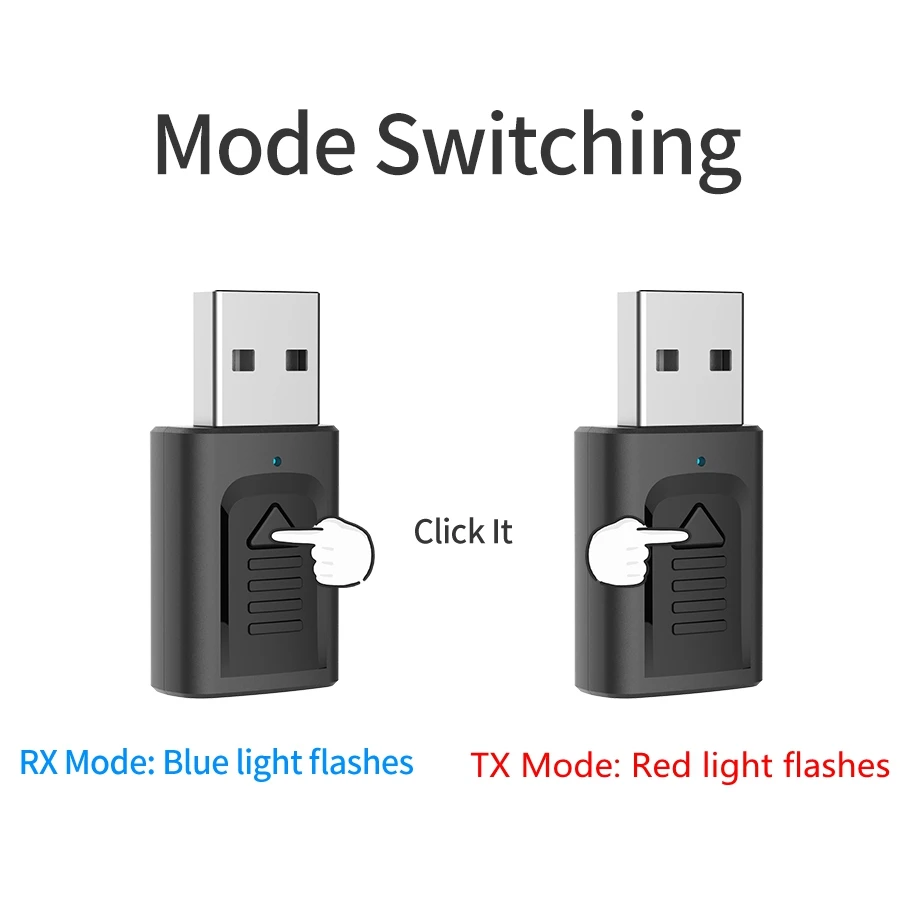 Камера с функцией 4-в-1 bluetooth 5,0 аудио Беспроводной приемник передатчик стерео AUX USB 3,5 мм адатпера комплект для ТВ ПК автомобиля
