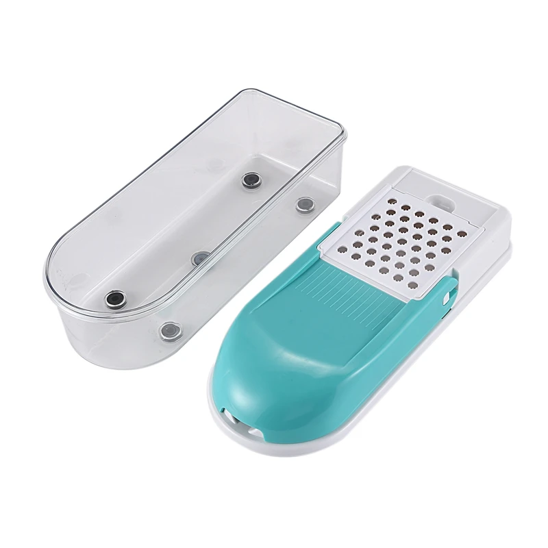 Vegetable Chopper,Adjustable Vegetable and Fruit Slicer Cheese Grater Multi Blades; Stainless-Steel Blades