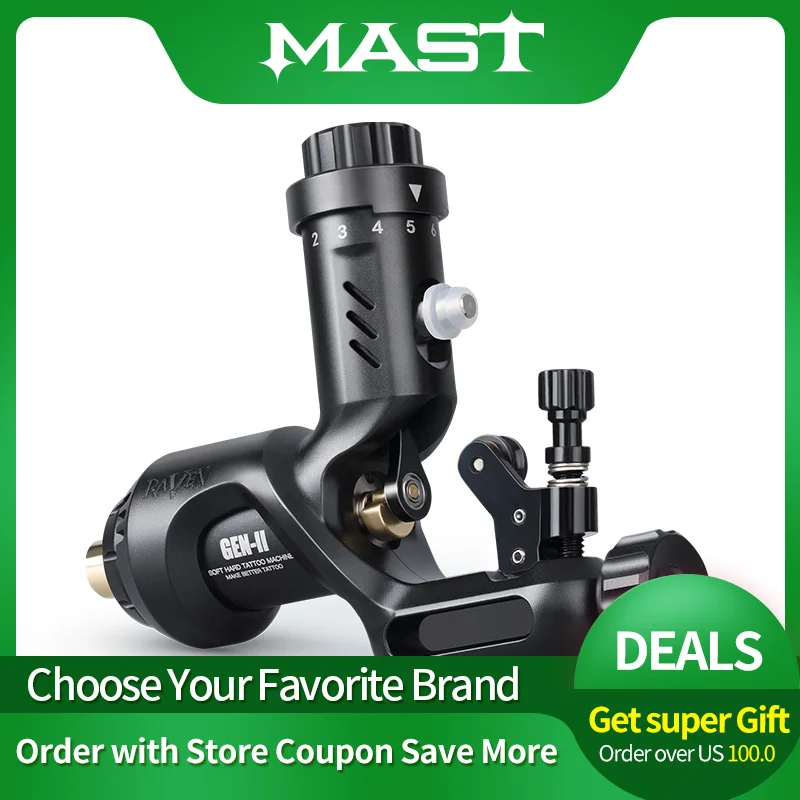 

New Raven II Rotary Machine Gun Alloy Body Professional Tattoo Machine Tattooist Body Art