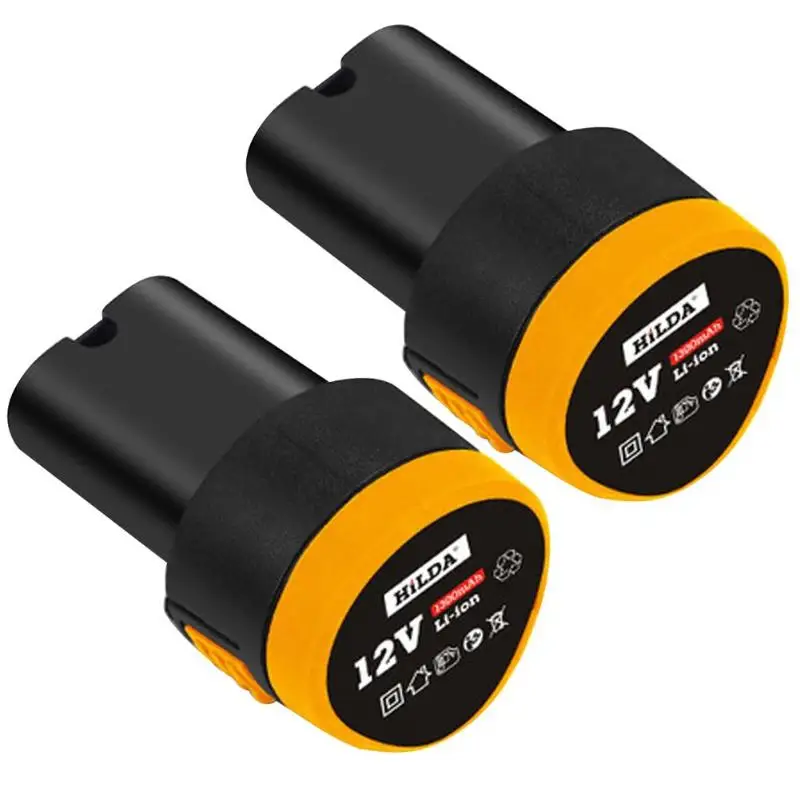Double Battery Set 12 В сильный крутящий момент электрическое бурение отличная пластиковая оболочка машина ручная мини-дрель беспроводной Электроинструмент Номинальная скорость 0-700 об/мин - Цвет: Double Battery Set