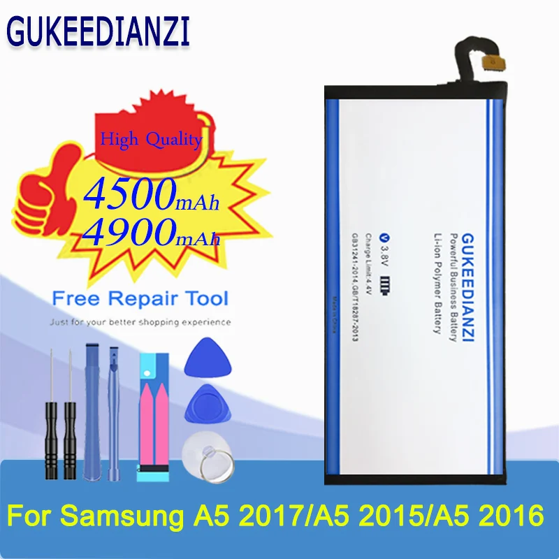 Сменный аккумулятор для телефона Samsung Galaxy A5 2017 Edition A520F 2015/A5 2016 A500 A510 A510F с