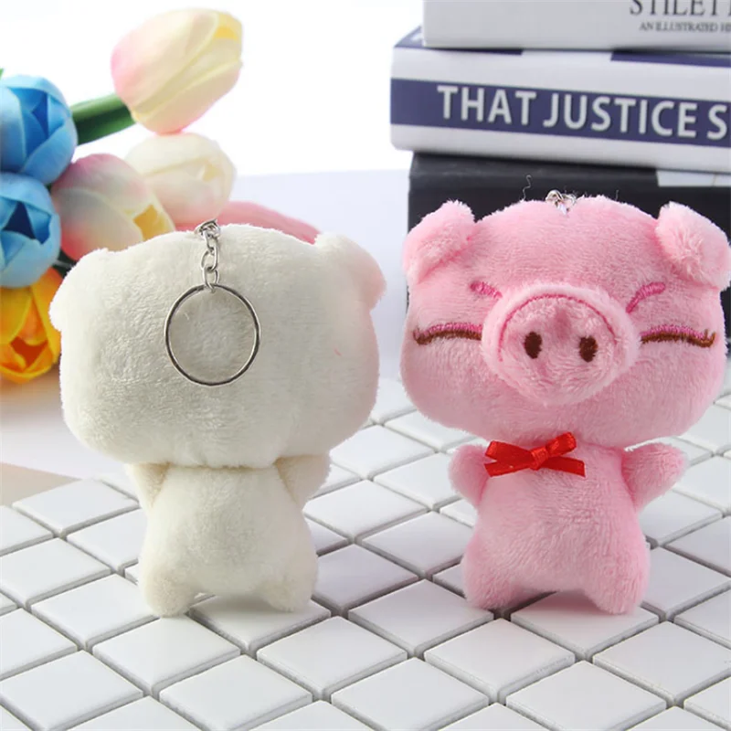 1PCS Mini 8cm Pig Plush Toy PP Cotton Decorative Pendant Pig Gir Boy Holiday Gift Retail 1 1PCS Mini 8cm Pig Plush Toy PP Cotton Decorative Pendant Pig Gir Boy Holiday Gift Retail 3