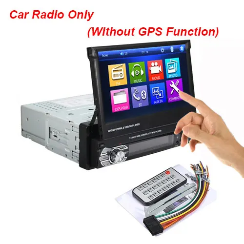 Автомагнитола Camecho 1DIN " HD аудио стерео Bluetooth Android Зеркало Ссылка Авторадио монитор MP5 мультимедиа FM USB плеер - Цвет: NOGPS Car Radio Only