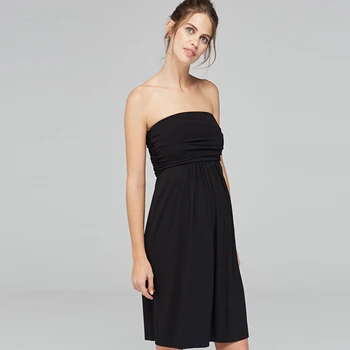 

Summer Maternity Casual Dresses Stretchy Cotton Off-the Shoulders Pregnancy Dress Clothes Pregnant Women Robe Grossesse