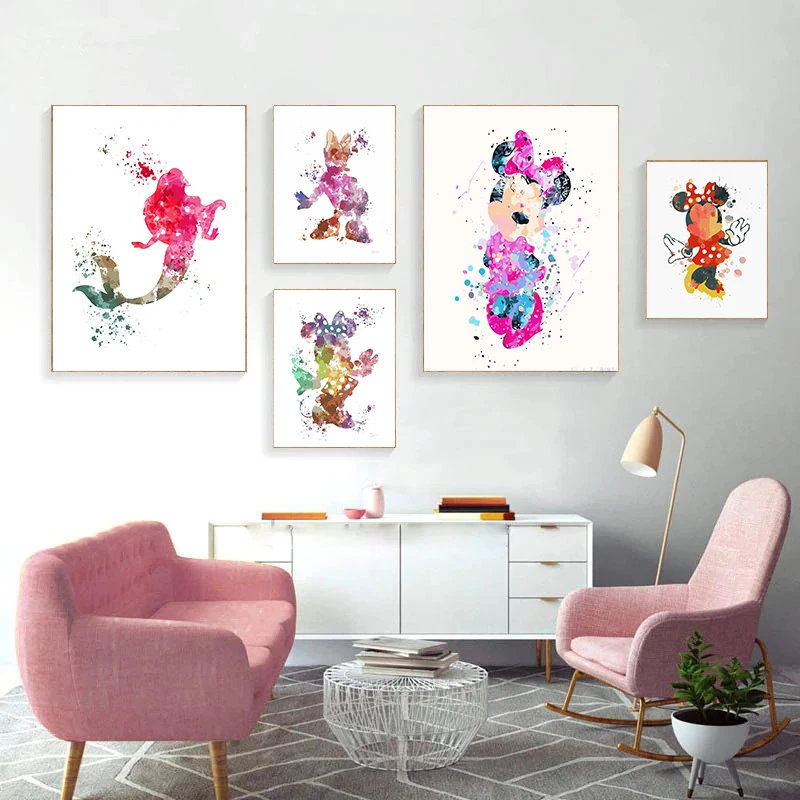 Home & Living Mickey Print Print at home Disney Wall Art Kids Decor ...