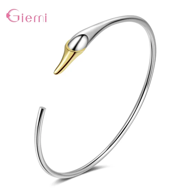 Butterfly Dragonfly Heart Charm Bangles 925 Sterling Silver Bracelets For Women Crystal Cuff Bracelet Zircon Jewelry Model 7