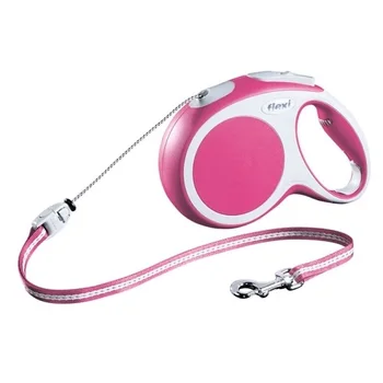 

FLEXI FLEXI VARIO CORD - Flexi rope leash for animals roulette, 5 m in size M, pink