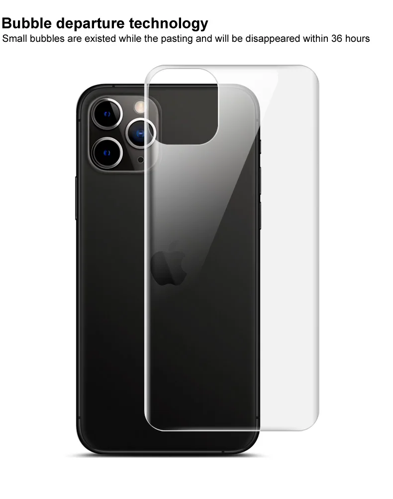 Imak Гидрогелевая пленка для iPhone 11 Pro Max задняя Передняя Задняя Защитная Прозрачная Олеофобная пленка