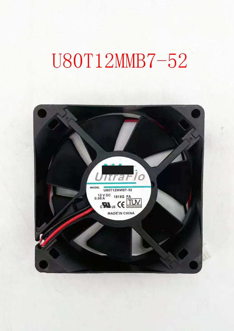 Для Nidec U80T12MMB7-52 DC 12V 0.08A 80x80x25mm вентилятор охлаждения сервера | Электроника