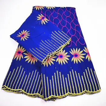 

African Swiss voile lace fabric with lovely embroidery nigerian cotton lace 5yards +2yards for making party dress