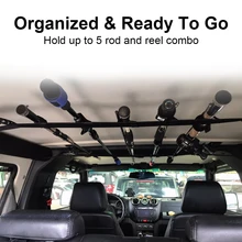 

Car Mounted Storage Rack Fishing Rod Gear Holder Vehicle Fishing Rod Rack Holder Strap Storage Car Rest Belt Carrier