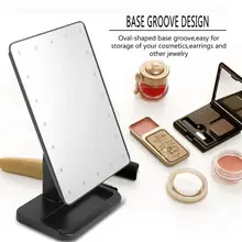 20LED Диммируемый стол для макияжа Mirrior 1" " экран 4000-5000K со съемной присоской 10-кратное увеличение Лупа