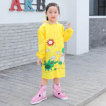 

дождевик Cartoon Animals Raincoat for Girls Boys Waterproof Lovely Rain Coat for Kids Rainwear Outdoor Rain Tools capa de chuva
