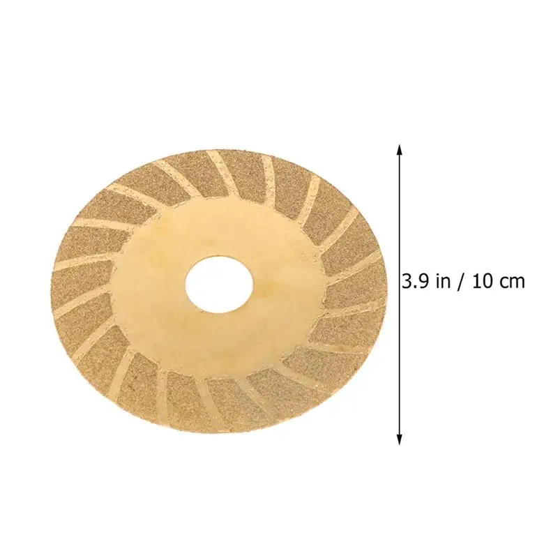 2Pcs Diamond Saw Cutting Discs Cut Off Wheel Cutting Glass Plate Jade Cutter Grinding Plate for Glass Home Golden