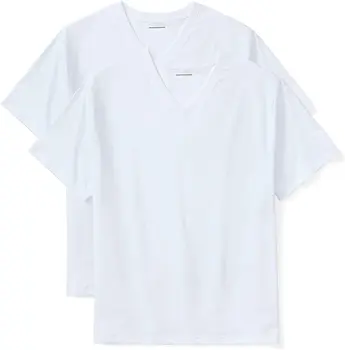 

SJ18143 Men's Big & Tall 2-Pack Short-Sleeve V-Neck T-Shirts fit by DXL