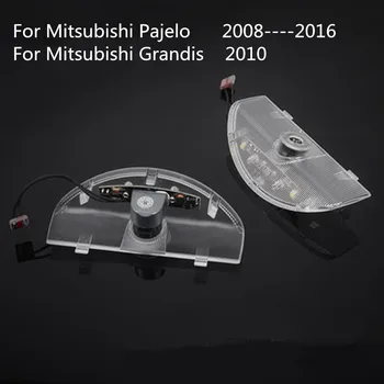 

2PCS LED Door Ghost Shadow Light led car laser projector Logo Welcome Light For Mitsubishi Pajero 2006+ / Grandis 2003-2011