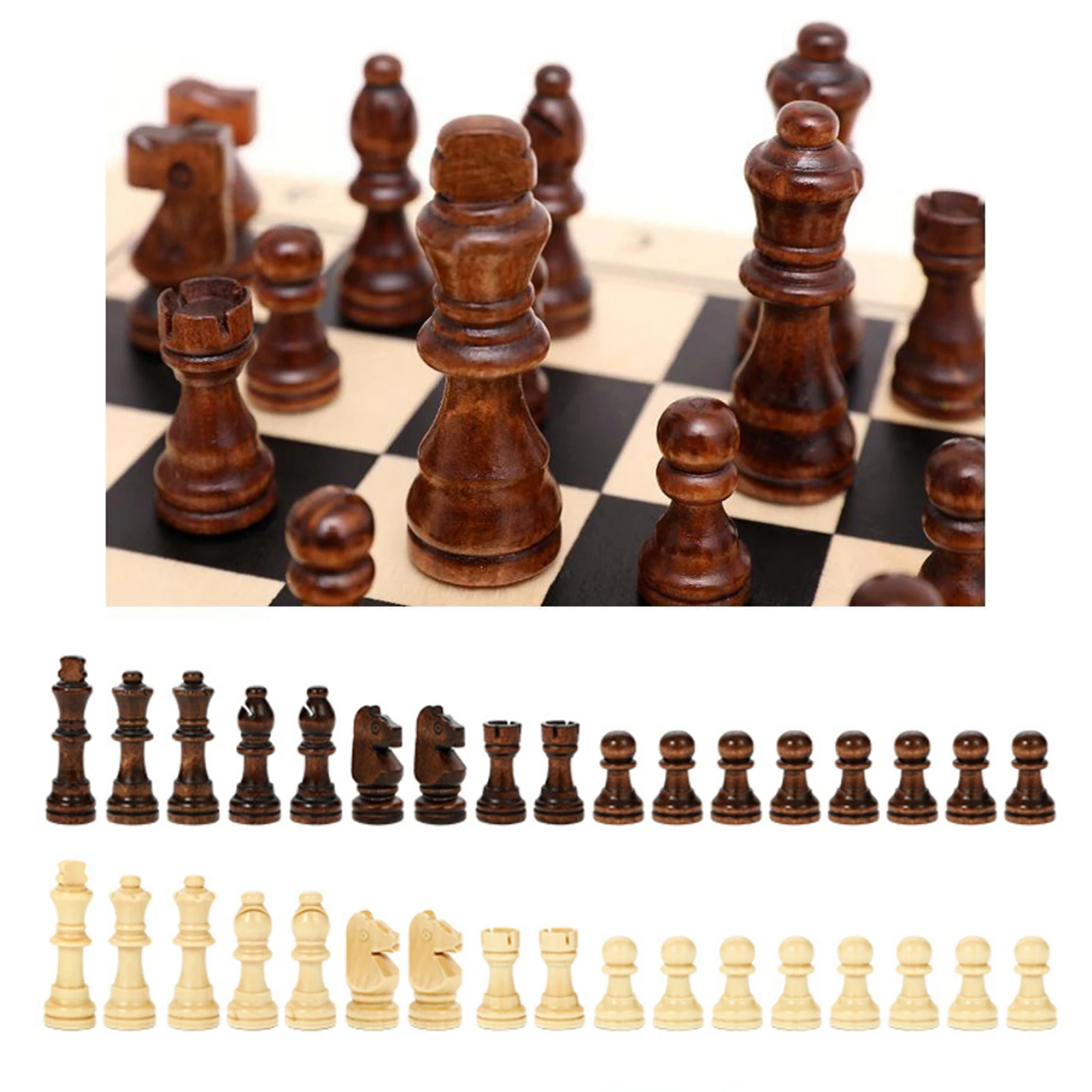 Folding  Chess Board Extra 2 Queens 15