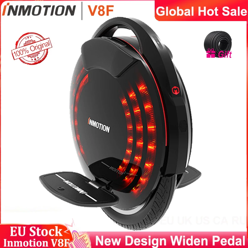 

Original INMOTION V8F 84V 518Wh E-Unicycle Widen Pedal Built in Legpads One Wheel Eletric Balance Wheel