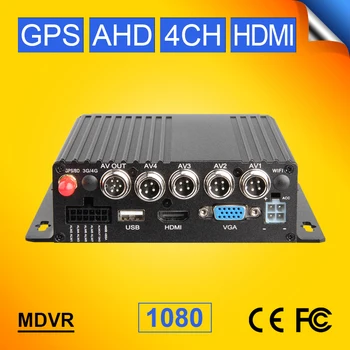 

SD GPS Car DVR H.264 4CH 1080p Cycle Recording ,I/O,G-sensor & Dual SD Card Design Vehicle Mobile DVR CCTV AHD Mdvr For Bus Boat