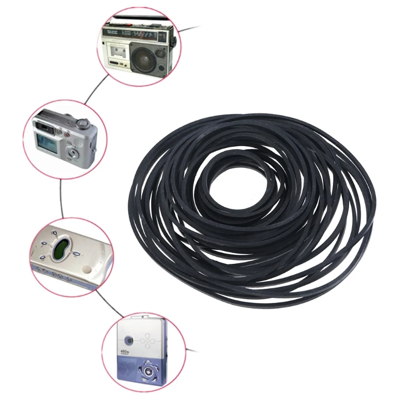 10Pcs Square Belts Rubber DVD Cassette Tape Recorder Turntable Strap 1.5mm cassette tape belts,cassette tape belt,transmission belt,recorder tape accessories,recorder tape drive accessories,rubber drive belt,turntable rubber belt,dvd components