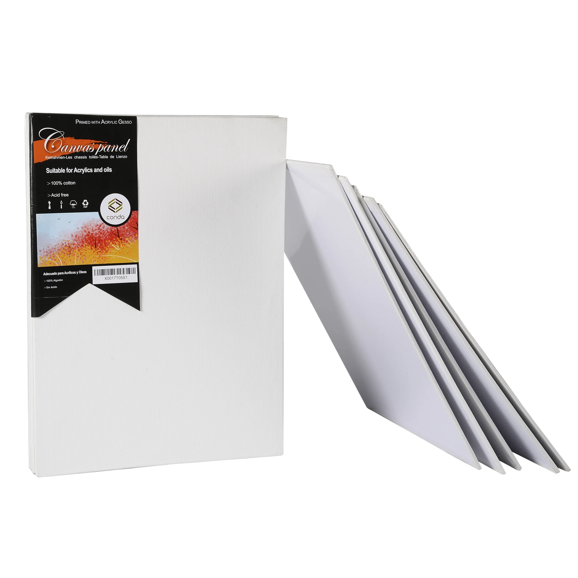 Холщовые панели CONDA 11*14 дюймов 12 шт. в упаковке холст без кислоты доска для