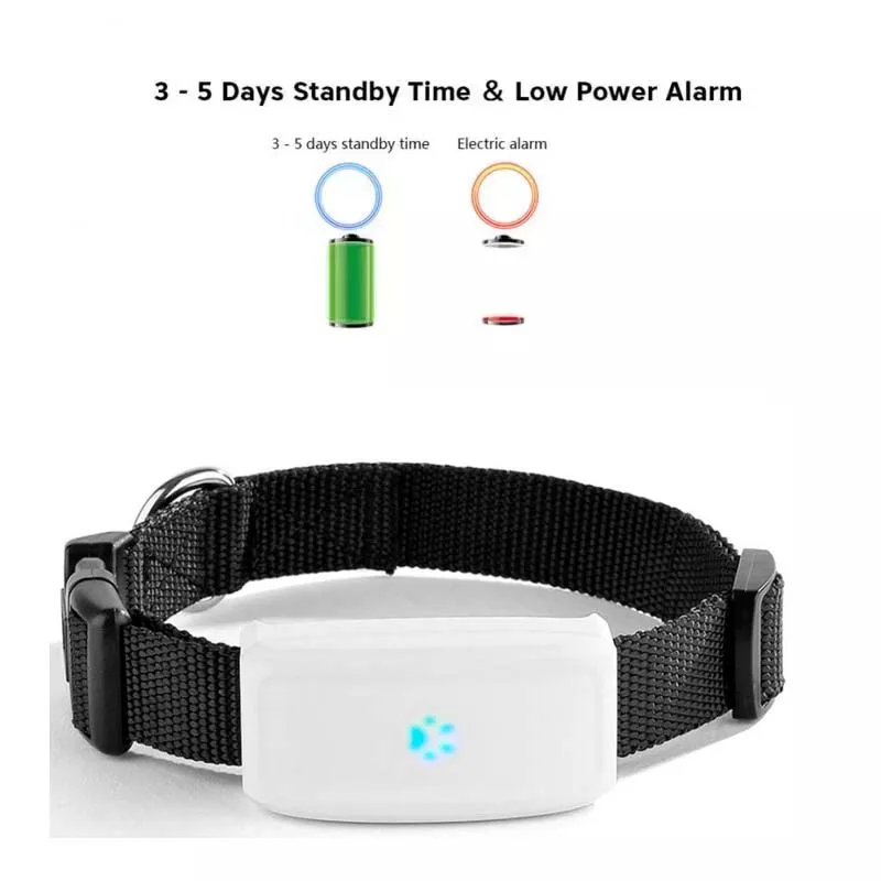 TKSTAR MiNi GPS Tracker Pets WiFi +GPS+LBS Real Time Tracking GPS Dog Tracker Cats GSM Locator Free APP Track Alarm Devic