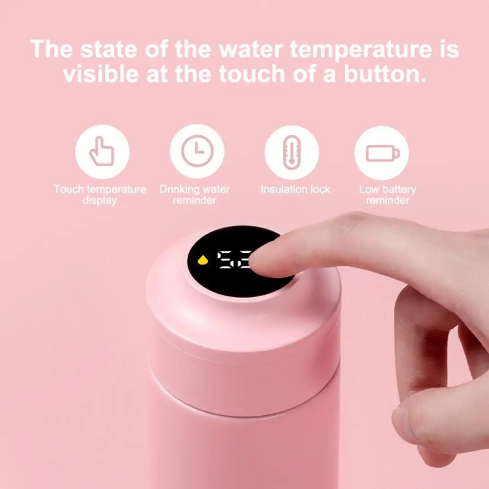 Бутылка для воды из нержавеющей стали чашка с USB зарядкой Умная бутылка